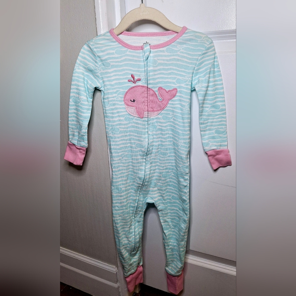 🐳💕Kids Headquarters Whale Long Sleeve Onesie (2T)